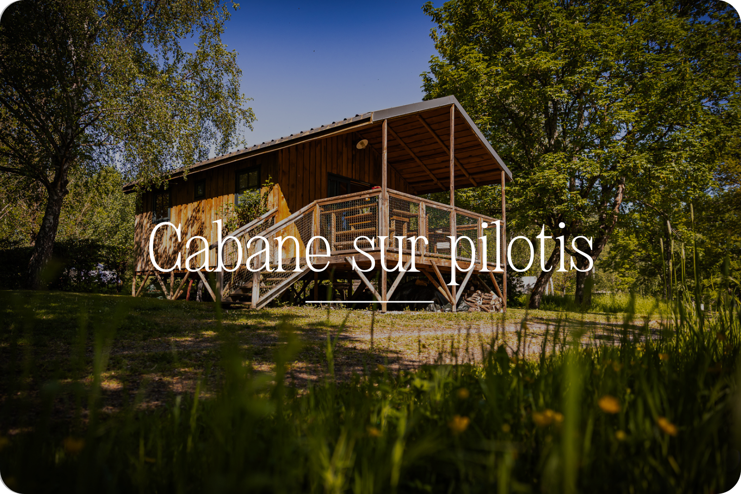 cabane sur pilotis - etat nature