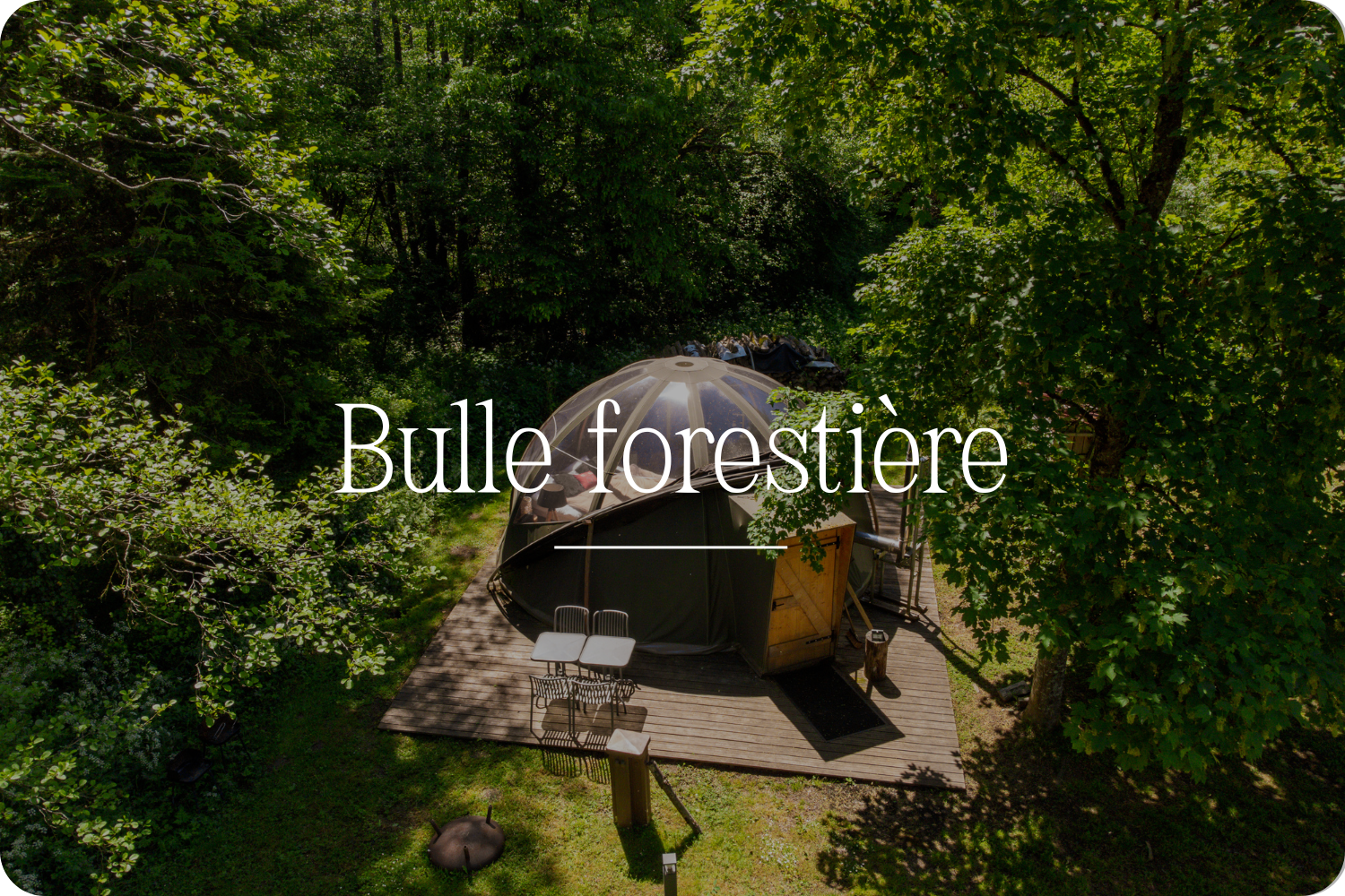 nuit dans une bulle - etat nature